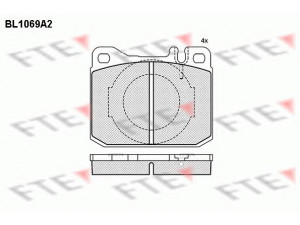 FTE BL1069A2 stabdžių trinkelių rinkinys, diskinis stabdys 
 Techninės priežiūros dalys -> Papildomas remontas
001 586 18 42, 001 586 32 42, 001 586 33 42