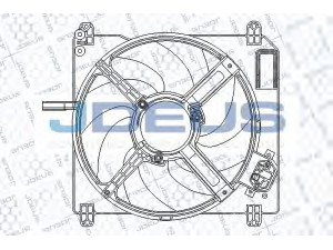 JDEUS EV817000 ventiliatorius, radiatoriaus 
 Aušinimo sistema -> Oro aušinimas
46476176