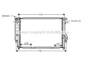 AVA QUALITY COOLING BW2095 radiatorius, variklio aušinimas 
 Aušinimo sistema -> Radiatorius/alyvos aušintuvas -> Radiatorius/dalys
17112242138, 1723464, 2242138