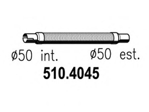 ASSO 510.4045 lanksti žarna, išmetimo sistema