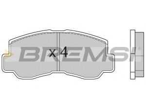 BREMSI BP2508 stabdžių trinkelių rinkinys, diskinis stabdys 
 Techninės priežiūros dalys -> Papildomas remontas
MB058197, MB058916, MB082439, MB150673