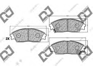 DJ PARTS BP1082 stabdžių trinkelių rinkinys, diskinis stabdys 
 Techninės priežiūros dalys -> Papildomas remontas
45022-SF1-000, 45022-SF1-010, 45022-SF1-020