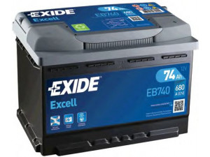 EXIDE EB740 starterio akumuliatorius; starterio akumuliatorius 
 Elektros įranga -> Akumuliatorius
01307572, 606777080, 61 21 6 946 332