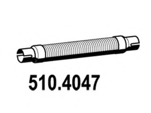 ASSO 510.4047 lanksti žarna, išmetimo sistema