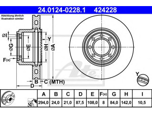 ATE 24.0124-0228.1 stabdžių diskas 
 Dviratė transporto priemonės -> Stabdžių sistema -> Stabdžių diskai / priedai
2996043