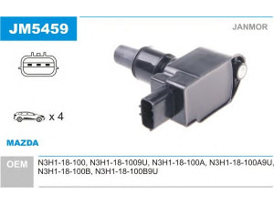 JANMOR JM5459 ritė, uždegimas 
 Kibirkšties / kaitinamasis uždegimas -> Uždegimo ritė
N3H1-18-100, N3H1-18-1009U, N3H1-18-100A