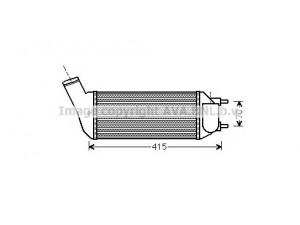 AVA QUALITY COOLING PE4341 tarpinis suslėgto oro aušintuvas, kompresorius 
 Variklis -> Oro tiekimas -> Įkrovos agregatas (turbo/superįkrova) -> Tarpinis suslėgto oro aušintuvas
0384N2, 0384P3, 0384P6, 0384N2