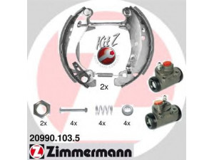 ZIMMERMANN 20990.103.5 stabdžių trinkelių komplektas 
 Techninės priežiūros dalys -> Papildomas remontas
4241.1T, 4241.6L, 4271.05