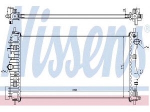 NISSENS 630714 radiatorius, variklio aušinimas 
 Aušinimo sistema -> Radiatorius/alyvos aušintuvas -> Radiatorius/dalys
1300 289, 13241723, 1300 289, 13241723