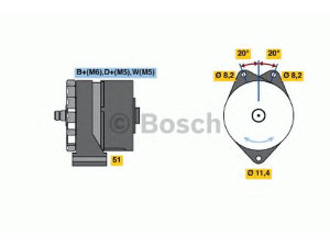 BOSCH 9 120 080 114 kintamosios srovės generatorius
1516453R