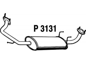 FENNO P3131 vidurinis duslintuvas 
 Išmetimo sistema -> Duslintuvas
28700-3E210