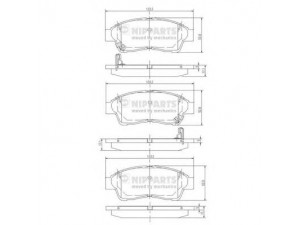 NIPPARTS J3602064 stabdžių trinkelių rinkinys, diskinis stabdys 
 Techninės priežiūros dalys -> Papildomas remontas
04465-05010, 04465-12540, 04465-20110