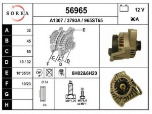 EAI 56965 kintamosios srovės generatorius 
 Elektros įranga -> Kint. sr. generatorius/dalys -> Kintamosios srovės generatorius
51718502