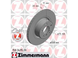 ZIMMERMANN 150.3495.20 stabdžių diskas 
 Dviratė transporto priemonės -> Stabdžių sistema -> Stabdžių diskai / priedai
3420 6 790 362, 3420 6 868 936