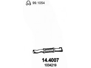 ASSO 14.4007 išleidimo kolektorius 
 Išmetimo sistema -> Išmetimo vamzdžiai
1034219, 1054633, 1459386, 1E0340050