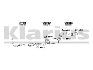 KLARIUS 391311U išmetimo sistema 
 Išmetimo sistema -> Išmetimo sistema, visa