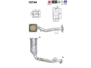 AS 15744 katalizatoriaus keitiklis 
 Išmetimo sistema -> Katalizatoriaus keitiklis
1731HS, 1731W1