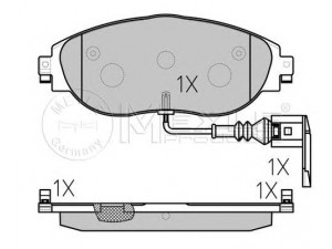 MEYLE 025 251 1720/W stabdžių trinkelių rinkinys, diskinis stabdys 
 Techninės priežiūros dalys -> Papildomas remontas
8V0 698 151 C, 7N0 698 151 C, 8V0 698 151 C