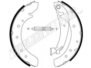 TRUSTING 034.097 stabdžių trinkelių komplektas 
 Techninės priežiūros dalys -> Papildomas remontas
4241N4, 9467549388, 9945884, 4241H5