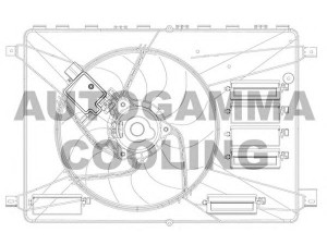 AUTOGAMMA GA200913 ventiliatorius, radiatoriaus 
 Aušinimo sistema -> Oro aušinimas
1460969, 1477218, 1477454, 1593900