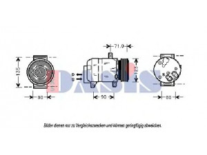 AKS DASIS 851038N kompresorius, oro kondicionierius 
 Oro kondicionavimas -> Kompresorius/dalys
2763000Q1E, 92600BN701, 8200050141