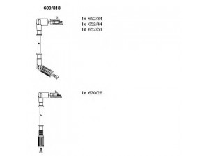 BREMI 600/313 uždegimo laido komplektas 
 Kibirkšties / kaitinamasis uždegimas -> Uždegimo laidai/jungtys
7745367