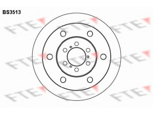 FTE BS3513 stabdžių diskas 
 Dviratė transporto priemonės -> Stabdžių sistema -> Stabdžių diskai / priedai
1904531, 8584182, 01904531, 08584182