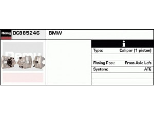 DELCO REMY DC885246 stabdžių apkaba 
 Dviratė transporto priemonės -> Stabdžių sistema -> Stabdžių apkaba / priedai
34112282175, 34112282617