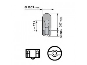 PHILIPS 12396NACP lemputė, indikatorius; lemputė; lemputė, padėtis/atšvaitas; lemputė, indikatorius; lemputė, padėtis/atšvaitas 
 Elektros įranga -> Šviesos -> Kombinuotas galinis žibintas/dalys -> Kombinuoto galinio žibinto lemputė