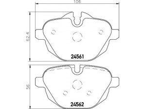 MINTEX MDB2948 stabdžių trinkelių rinkinys, diskinis stabdys 
 Techninės priežiūros dalys -> Papildomas remontas
34212788284, 34216788284, 34216796741