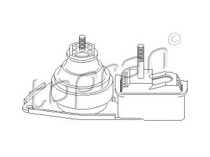 TOPRAN 107 965 variklio montavimas 
 Variklis -> Variklio montavimas -> Variklio montavimo rėmas
1 004 605, 95VW6038ABA, 7M0 199 132AH