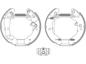 HELLA PAGID 8DB 355 004-111 stabdžių trinkelių komplektas 
 Techninės priežiūros dalys -> Papildomas remontas
1570207, 5027770, 6579150