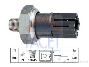 FACET 7.0042 alyvos slėgio jungiklis 
 Variklis -> Variklio elektra
1 953 653, 1 953 654, 1 961 085