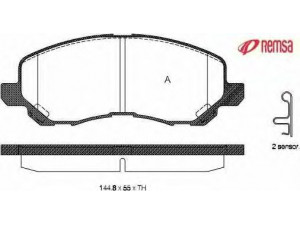 METZGER 0804.12 stabdžių trinkelių rinkinys, diskinis stabdys 
 Techninės priežiūros dalys -> Papildomas remontas
1607690380, 1607690480, 5191229AA