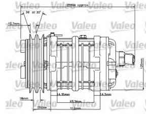 VALEO 815848 kompresorius, oro kondicionierius