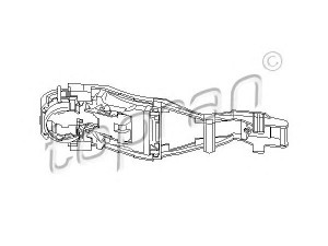 TOPRAN 111 186 durų rankenėlė 
 Užrakinimo sistema -> Rankenėlės
3B0 837 886A, 3B0 837 886B, 3B0 837 886C
