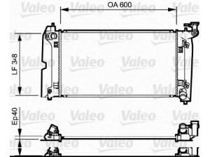 VALEO 734711 radiatorius, variklio aušinimas 
 Aušinimo sistema -> Radiatorius/alyvos aušintuvas -> Radiatorius/dalys
16400-0D210, 16400-0D220, 164000D210