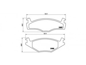 BREMBO P 85 012 stabdžių trinkelių rinkinys, diskinis stabdys 
 Techninės priežiūros dalys -> Papildomas remontas
321698151C, 171698151F, 191615109H