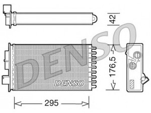 DENSO DRR12022 šilumokaitis, salono šildymas
42561533