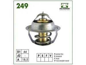 MTE-THOMSON 249.84 termostatas, aušinimo skystis 
 Aušinimo sistema -> Termostatas/tarpiklis -> Thermostat
95.492.929, 1337.65