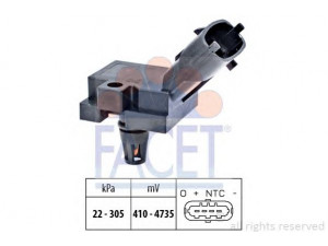 FACET 10.3186 oro slėgio jutiklis, aukščio adaptacija; jutiklis, įsiurbimo kolektoriaus slėgis 
 Elektros įranga -> Jutikliai
1 379 704, 1 689 133, 6G9N-12B676-AA