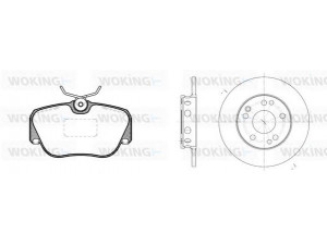 WOKING 83843.00 stabdžių rinkinys, diskiniai stabdžiai 
 Stabdžių sistema -> Diskinis stabdys -> Stabdžių remonto rinkinys
0004209020, 0004209120, 0014200920