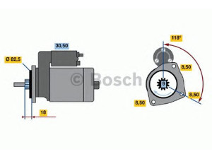 BOSCH 0 986 010 460 starteris 
 Elektros įranga -> Starterio sistema -> Starteris
049 911 023 D, 049 911 023 H, 026 911 023 A