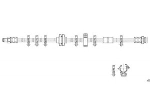 CEF 516991 stabdžių žarnelė 
 Stabdžių sistema -> Stabdžių žarnelės
82440062, 82473716, 82473717, 82440062