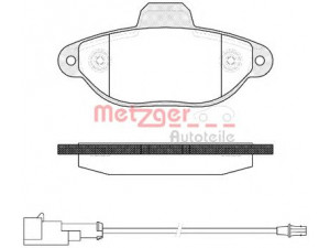 METZGER 0414.22 stabdžių trinkelių rinkinys, diskinis stabdys 
 Techninės priežiūros dalys -> Papildomas remontas
1731172, 1778385, BS51-2K021-BA