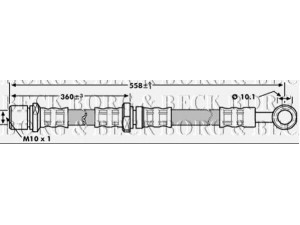 BORG & BECK BBH7190 stabdžių žarnelė 
 Stabdžių sistema -> Stabdžių žarnelės
26550FC020