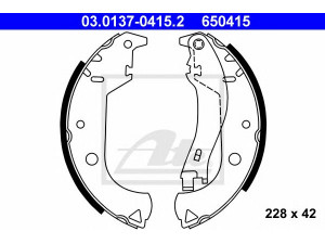 ATE 03.0137-0415.2 stabdžių trinkelių komplektas 
 Techninės priežiūros dalys -> Papildomas remontas
7082149, 77362452, 98845054