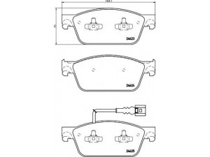 HELLA 8DB 355 014-981 stabdžių trinkelių rinkinys, diskinis stabdys 
 Techninės priežiūros dalys -> Papildomas remontas
7E0698151, 7E0698151B, 7E0698151