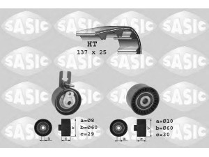 SASIC 1750019 paskirstymo diržo komplektas 
 Techninės priežiūros dalys -> Papildomas remontas
0831P2, 0831V4, 9467615880, 9467629080