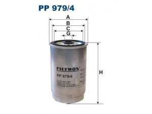 FILTRON PP979/4 kuro filtras 
 Degalų tiekimo sistema -> Kuro filtras/korpusas
319222B900, 319222R900, 319223E300